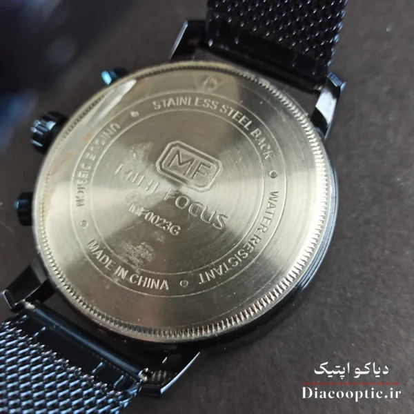ساعت مچی مردانه اورجینال موتور ژاپن برند مینی فوکوس سه موتور مدل 6Mf0403G.0 بند حصیری - تصویر 6