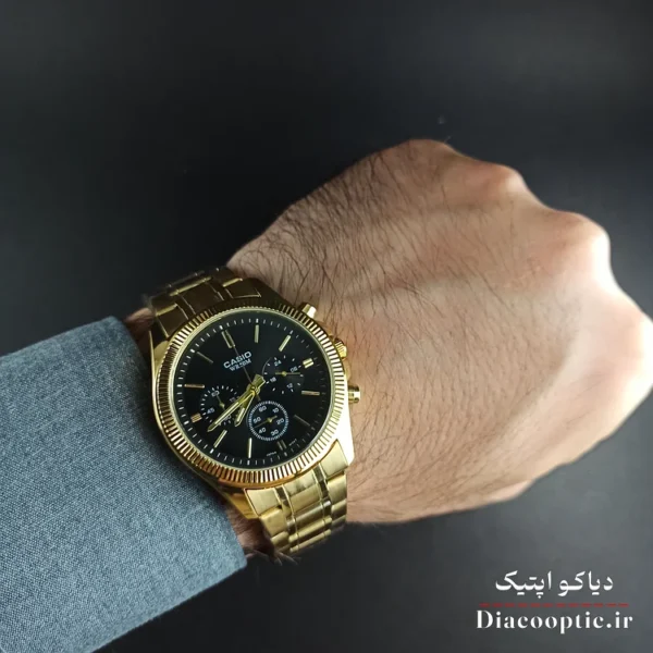 قفل کلیپسی بند استیل طلایی ساعت کاسیو DO1170
