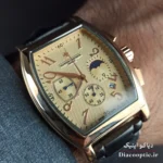 تصویر بند استیل مشکی و قفل پروانه ای ساعت کنستانتین DO1172
