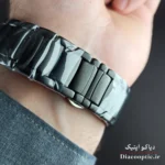 نمای بغل فرم دکمه های کرنوگراف و ضخامت کیس ساعت مردانه DO1172