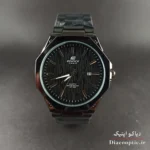نمای نزدیک قاب چند ضلعی استیل ساعت مچی مردانه کاسیو مدل Do1248