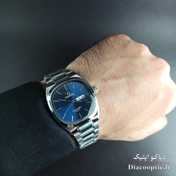 ساعت مچی مردانه موتور ژاپن برند امگا مدل DO1274 دو تقویم - تصویر 3