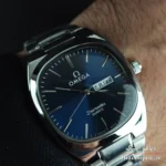 ساعت مچی مردانه موتور ژاپن برند امگا مدل DO1274 دو تقویم - تصویر 4