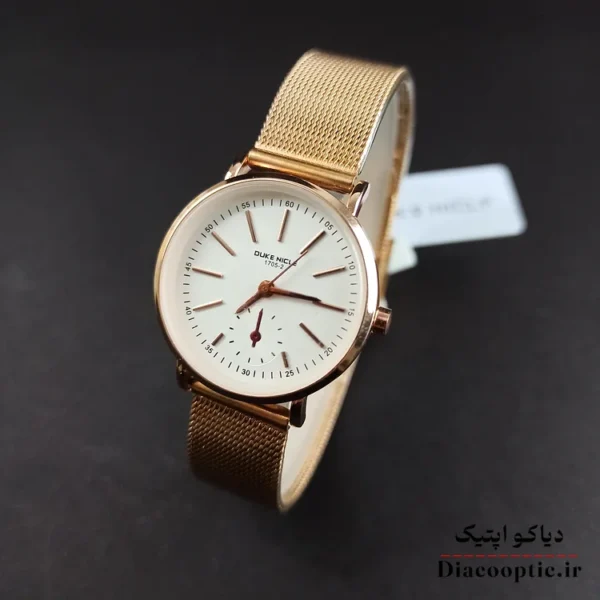 ساعت مچی زنانه برند Duke مدل duk1123 بند حصیری - تصویر 5