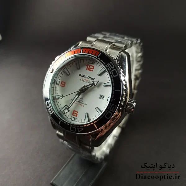 پکیجینگ محصول با جعبه چوبی ساعت کیمسون مدل Kim1163 استیل