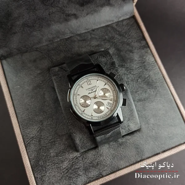 ساعت مچی مردانه برند Longines سه موتور مدل DO1157 حصیری - تصویر 11