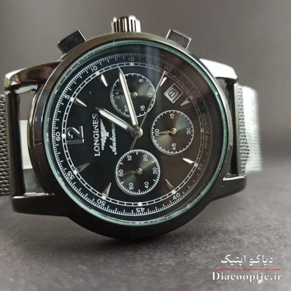 ساعت مچی مردانه برند Longines سه موتور مدل DO1157 حصیری - تصویر 3