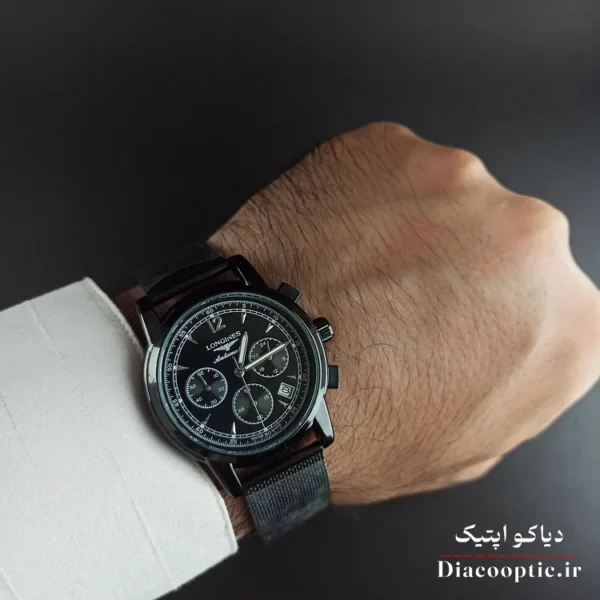 ساعت مچی مردانه برند Longines سه موتور مدل DO1157 حصیری - تصویر 6