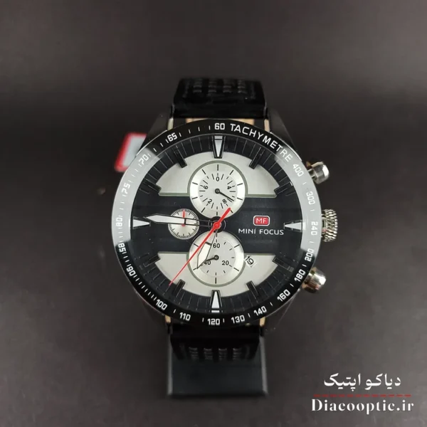 ساعت مچی مردانه اورجینال موتور ژاپن برند مینی فوکوس سه موتور مدل Mf0002G.03 بند چرم - تصویر 2