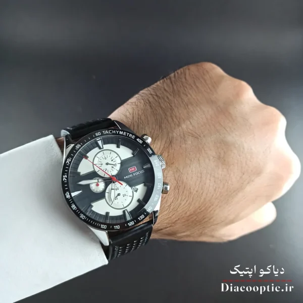 ساعت مچی مردانه اورجینال موتور ژاپن برند مینی فوکوس سه موتور مدل Mf0002G.03 بند چرم - تصویر 8