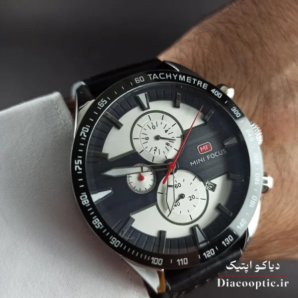 ساعت مچی مردانه اورجینال موتور ژاپن برند مینی فوکوس سه موتور مدل Mf0002G.03 بند چرم - تصویر 9