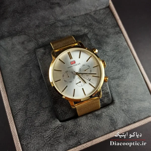 ساعت مچی مردانه اورجینال موتور ژاپن برند مینی فوکوس سه موتور مدل Mf0023G.05 بند حصیری - تصویر 10