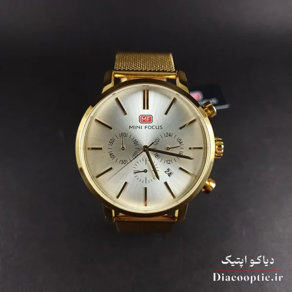 ساعت مچی مردانه اورجینال موتور ژاپن برند مینی فوکوس سه موتور مدل Mf0023G.05 بند حصیری - تصویر 2