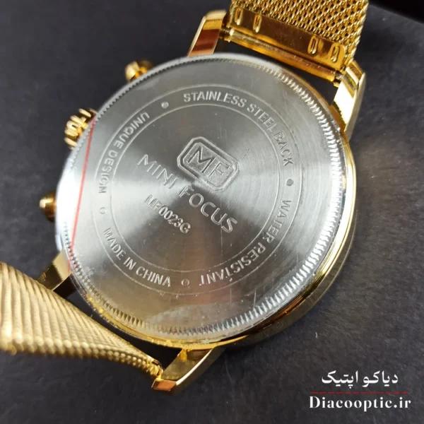 ساعت مچی مردانه اورجینال موتور ژاپن برند مینی فوکوس سه موتور مدل Mf0023G.05 بند حصیری - تصویر 6