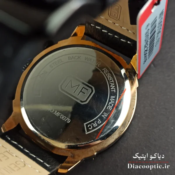 نمای پشت قاب ساعت مردانه مینی فوکوس مدل Mf0079G.02