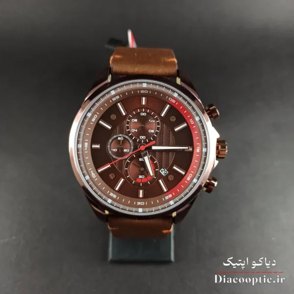 ساعت مچی مردانه اورجینال موتور ژاپن برند مینی فوکوس سه موتور مدل Mf0080G.01 بند چرم - تصویر 2