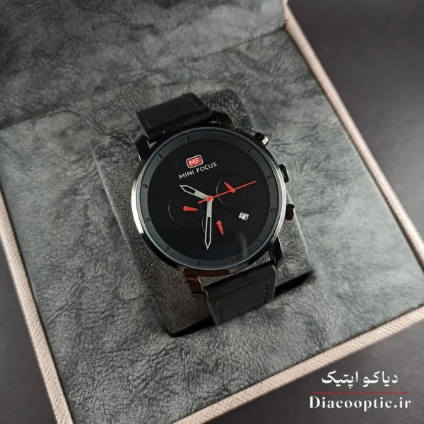 ساعت مچی مردانه اورجینال موتور ژاپن برند مینی فوکوس سه موتور مدل Mf0102G.03 بند چرم - تصویر 10