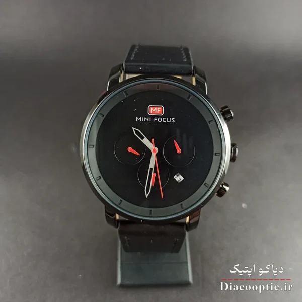 ساعت مچی مردانه اورجینال موتور ژاپن برند مینی فوکوس سه موتور مدل Mf0102G.03 بند چرم - تصویر 2
