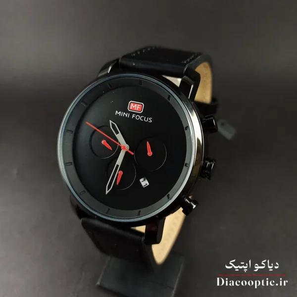 ساعت مچی مردانه اورجینال موتور ژاپن برند مینی فوکوس سه موتور مدل Mf0102G.03 بند چرم - تصویر 3