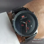 ساعت مچی مردانه اورجینال موتور ژاپن برند مینی فوکوس سه موتور مدل Mf0102G.03 بند چرم - تصویر 9