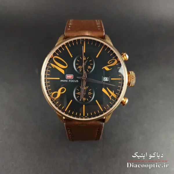 ساعت مچی مردانه اورجینال موتور ژاپن برند مینی فوکوس سه موتور مدل Mf0135G.02 بند چرم - تصویر 2