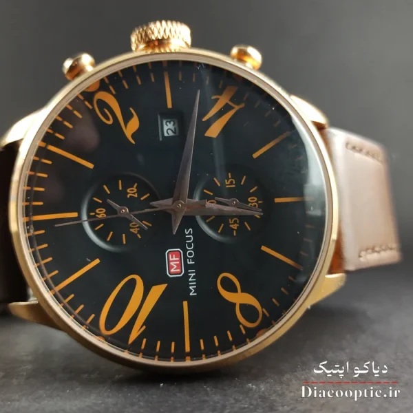 ساعت مچی مردانه اورجینال موتور ژاپن برند مینی فوکوس سه موتور مدل Mf0135G.02 بند چرم - تصویر 4