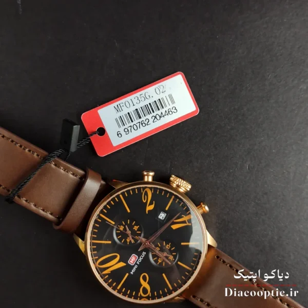 ساعت مچی مردانه اورجینال موتور ژاپن برند مینی فوکوس سه موتور مدل Mf0135G.02 بند چرم - تصویر 7