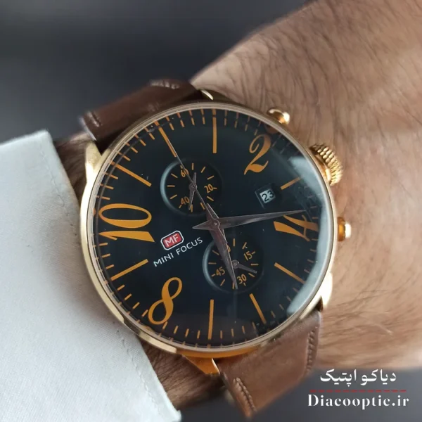 ساعت مچی مردانه اورجینال موتور ژاپن برند مینی فوکوس سه موتور مدل Mf0135G.02 بند چرم - تصویر 9
