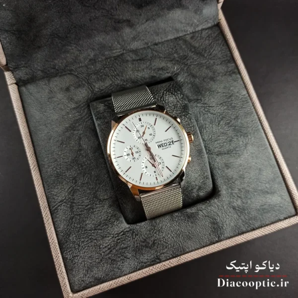 ساعت مچی مردانه اورجینال موتور ژاپن برند مینی فوکوس مدل Mf0180G.04 بند حصیری - تصویر 11