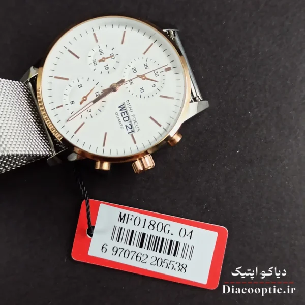 ساعت مچی مردانه اورجینال موتور ژاپن برند مینی فوکوس مدل Mf0180G.04 بند حصیری - تصویر 7