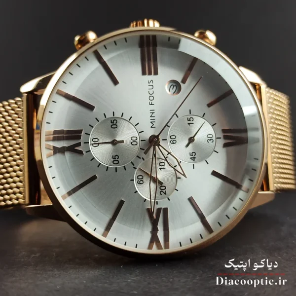 ساعت مچی مردانه موتور ژاپن برنت مینی فوکوس سه موتور مدل Mf0236G.2 بند حصیری - تصویر 4