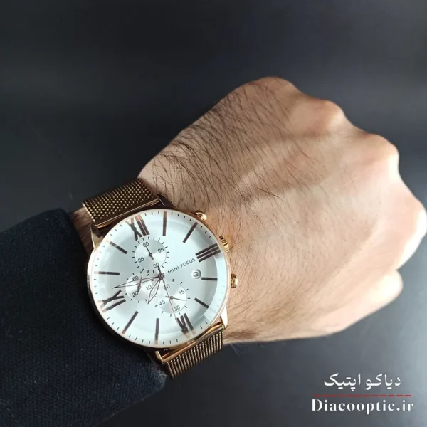 ساعت مچی مردانه موتور ژاپن برنت مینی فوکوس سه موتور مدل Mf0236G.2 بند حصیری - تصویر 8