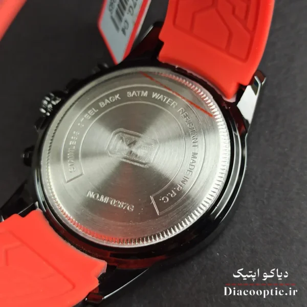 نمای جانبی قاب مشکی و ضخامت ساعت مینی فوکوس Mf0287G.04