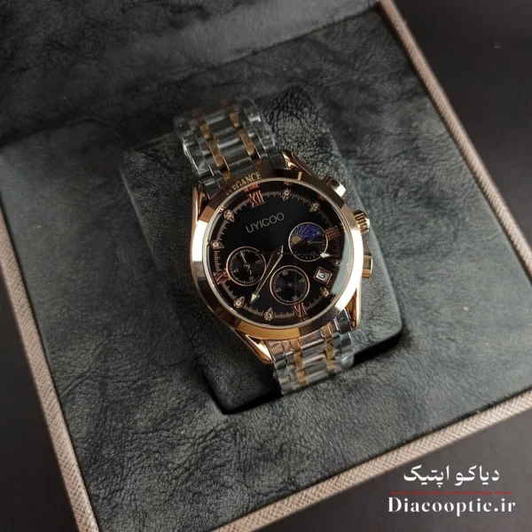 تصویر جزئیات قفل پروانه ای استیل ساعت Unicoo مدل DO1169