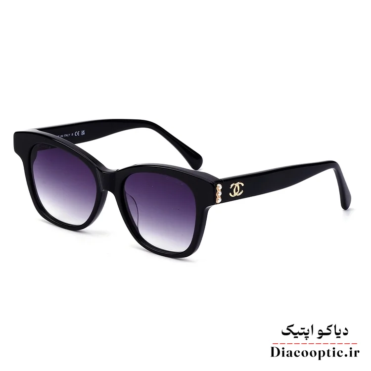 ch5482-1 عینک آفتابی زنانه اورجینال برند شنل مدل CH5482 فریم پروانه ای - تصویر 1