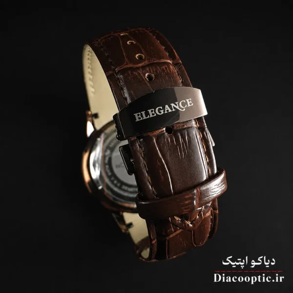 ساعت مچی مردانه موتور ژاپن برند الگانس مدل Do1297 چرمی - تصویر 5