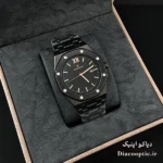 ساعت مچی مردانه موتور ژاپنی اصلی برند رمانسون مدل AP361G استیل مشکی - تصویر 4
