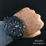 ساعت مچی پسرانه دو زمانه برند جیشاک مدل DO1332 بند رابر - تصویر 12