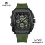 ساعت مچی مردانه سه موتور برند نیوی فورس NAVIFORCE 8070 بند رابر
