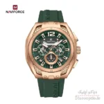 ساعت مچی مردانه سه موتور برند نیوی فورس مدل NF 8063 بند رابر - تصویر 4